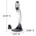 Vinturi Deluxe Essential Pourer and Decanter Tower Stand Easily and Conveniently Aerates Bottle or Glass and Enhances Flavors with Smoother Finish, Red Wine Set, Black