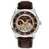Bulova Men's Classic Sutton 4-Hand Automatic Watch, 24-Hour Sub Dial, Open Aperture, Self-Winding, Exhibition Caseback, Double Curved Mineral Crystal, Luminous Hands, 42mm