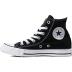 Converse Unisex Chuck Taylor All Star Hi Winter Weight Material Black/Black Sneaker Men's 7.5, Women's 9.5 Medium
