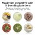 Hamilton Beach Wave Crusher Blender For Shakes and Smoothies With 40 Oz Glass Jar and 14 Functions, Ice Sabre Blades & 700 Watts for Consistently Smooth Results, Black & Stainless Steel (54220)