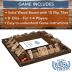 WE Games 14 inch 1-4 Player Shut The Box Wooden Board Game, Walnut Stain