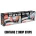 Drop Stop - The Original Patented Car Seat Gap Filler (As Seen On Shark Tank) - Between Seats Console Organizer, Set of 2 and Slide Free Pad and Light