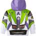 Disney boys Buzz Lightyear Toy Story fashion hoodies, White, 3T US