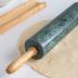 Fox Run Marble Rolling Pin and Base, Green 2.5 x 18 x 3 inches