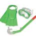 Swimline Thermotech Snorkeling Set with Fins Goggles Snorkel & Backpack