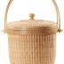 Nantucket style basket Picnic Basket rattan Handmade Products woven Sewing storage basket Two swing handles Tote Bag For Women