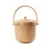 Nantucket style basket Picnic Basket rattan Handmade Products woven Sewing storage basket Two swing handles Tote Bag For Women