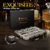Kollea Whiskey Stones, 8 Packs Stainless Steel Whiskey Chilling Rocks, Reusable Ice Cube for Drinking, Fathers Day Birthday Gift for Men Whiskey Lovers, Bourbon, Cognac, Scotch, Gin, Beverage