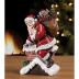 Napco Santa Claus Climbing Down the Chimney with Presents Resin Stoneware 11 Inch Decorative Holiday Figurine for the Mantle, Bookshelf, or Tabletop