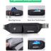 WATERFLY Fanny Pack for Women Men Water Resistant Small Waist Pouch Slim Belt Bag with 4 Pockets Lightweight Crossbody Chest Bag Fit All Phones, 11.02 x 2.1 x 4.3 inch