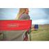 Coleman Outpost Breeze Steel Deck Chair, Portable Folding Chair with Padded Arm Support & Angled Sitting Position for Comfort, Great for Camping, Patio, Tailgating, Sideline Sports, & More