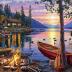 Buffalo Games - Darrell Bush - Canoe Lake - 1000 Piece Jigsaw Puzzle