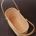 Nantucket with Handle Tall Tote Office Tote Handmade Cane-on-cane Weave Tote Handbags Picnic Baskets Large Tote Bag for Women Top Handle Handbag With Home Outdoor Storage