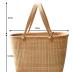 Nantucket with Handle Tall Tote Office Tote Handmade Cane-on-cane Weave Tote Handbags Picnic Baskets Large Tote Bag for Women Top Handle Handbag With Home Outdoor Storage