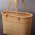 Nantucket with Handle Tall Tote Office Tote Handmade Cane-on-cane Weave Tote Handbags Picnic Baskets Large Tote Bag for Women Top Handle Handbag With Home Outdoor Storage
