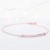 16K Gold Your Name Bar Bracelet - Personalized gift Gold Plated bar Delicate Hand Stamp Best bridesmaid Wedding Graduation Gift