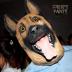 Dog Head Mask Halloween Party Dog Costume Masks Mask Super Bowl Underdog Costume Latex Animal Head Mask (German shepherd)