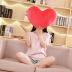 YINGGG Cute Plush Red Heart Pillow Love Pillow Cushion Toy Throw Pillows for Kids' Friends Valentine's Day Fit for Living Heart Throw Decorative Pillows