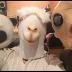CreepyParty Animal Mask Costume Novelty Halloween Costume Party Latex Animal Head Mask Alpaca Mask White (llama)