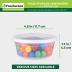 Freshware Food Storage Containers [50 Set] 8 oz Plastic Deli Containers with Lids, Slime, Soup, Meal Prep Containers | BPA Free | Stackable | Leakproof | Microwave/Dishwasher/Freezer Safe