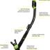 Cressi Panoramic Wide View Mask & Dry Snorkel for Snorkeling, Scuba Diving. Pano 3 + Supernova Dry: Designed in Italy