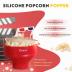 The Original Salbree Microwave Popcorn Popper Machine, Silicone Popcorn Maker, Collapsible Microwavable Bowl - Hot Air Popper - No Oil Required - The Most Colors Available (Turquoise)