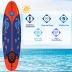 Giantex 6' Surfboard Surfing Surf Beach Ocean Body Foamier Board with Removable Fins, Great Beginner Board for Kids, Youth and Children