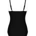 Ekouaer Women's One Piece Swimsuit Ruched Tummy Control Bathing Suits Vintage Retro Push Up Swimwear