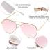 SOJOS Classic Aviator Sunglasses for Women Men Metal Spring Hinges SJ1030
