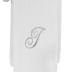 Monogrammed Towels Fingertip, Personalized Gift, 11 x 18 Inches - Set of 4- Silver Embroidered Towel - Extra Absorbent 100% Cotton- Soft Velour Finish - For Bathroom/ Kitchen/ Spa- Initial H (White)