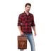 jaald Leather Messenger Bag — Vintage Laptop Case Crossbody Bag for Men & Women — Satchel Man Purse w/Adjustable Straps — Shoulder Computer Distressed for Business, College, Office & Work