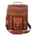 jaald Leather Messenger Bag — Vintage Laptop Case Crossbody Bag for Men & Women — Satchel Man Purse w/Adjustable Straps — Shoulder Computer Distressed for Business, College, Office & Work
