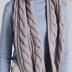 NEOSAN Womens Thick Ribbed Knit Winter Infinity Circle Loop Scarf Twist Grey