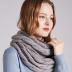 NEOSAN Womens Thick Ribbed Knit Winter Infinity Circle Loop Scarf Twist Grey