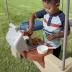 Step2 All Around Playtime Patio with Canopy, Kid Indoor and Outdoor Kitchen Playset, Sensory Playhouse, Kids Ages 2+ years old, Easy Assembly, Green