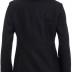 LONDON FOG womens Double Breasted Peacoat With Scarf Pea Coat, Black, Large US