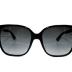 Gucci Women's Lightness Square Sunglasses, Black/Grey, One Size