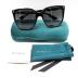 Gucci Women's Lightness Square Sunglasses, Black/Grey, One Size