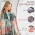 YSense Women's Long Plaid Blanket Scarf Chunky Oversized Winter Fall Warm Scarf Big Tartan Scarves Wrap Shawl Ladies Gifts
