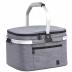 ALLCAMP Insulated Cooler Bag portable Collapsible Picnic Basket Cooler with Sewn in Frame (Medium Gray)