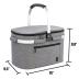 ALLCAMP Insulated Cooler Bag portable Collapsible Picnic Basket Cooler with Sewn in Frame (Medium Gray)
