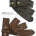 382000 Genuine One Piece Full Grain Leather Hand Tooled Engraved Belt Strap 1-1/2" Wide (Brown, 34)