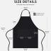 Syntus 2 Pack Adjustable Bib Apron Waterdrop Resistant with 2 Pockets Cooking Kitchen Aprons for Women Men Chef, Black