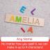 Fat Brain Toys Wooden Personalized Name Puzzle - Flat Rate up to 9 Letters