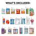 CRAVEBOX Snack Box (50 Count) Halloween Variety Pack Gift Care Package Basket Adult Kid Guy Girl Women Men Birthday College Student Office Back to School