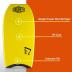 Morey Mach 7 - 43 " Bodyboard - PE Core, TC8 Deck, HDPE Slick, Single Power Rod Stringer, Crescent Tail