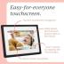 Skylight Digital Picture Frame - WiFi Enabled with Load from Phone Capability, Touch Screen Digital Photo Frame Display - Customizable Gift for Friends and Family - 10 Inch Black