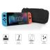 Orzly Carry Case Compatible with Nintendo Switch and New Switch OLED Console - Black Protective Hard Portable Travel Carry Case Shell Pouch with Pockets for Accessories and Games