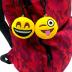 OHill 24 Pack Emoticon Plush Mini Pillows Party Favor for Birthday Party Home Decoration