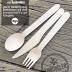 BAMBOODLERS Disposable Wooden Cutlery Set | 100% All-Natural, Eco-Friendly, Biodegradable, and Compostable - Because Earth is Awesome! Pack of 200-6.5” utensils (100 forks, 50 spoons, 50 knives)